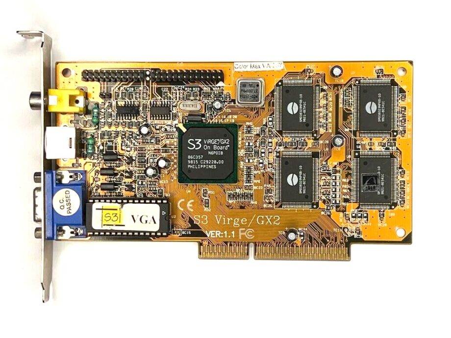 Color Max VA-357 VIRGE/GX2 AGP Video Card