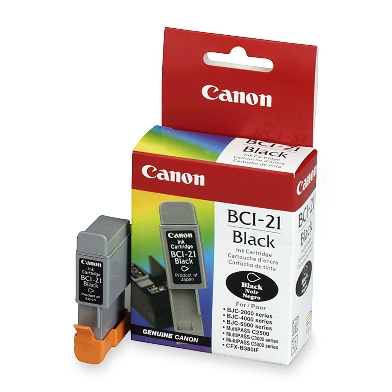 CANON BCI-21 Black Ink Cartridge BJC-2000 4000 5000