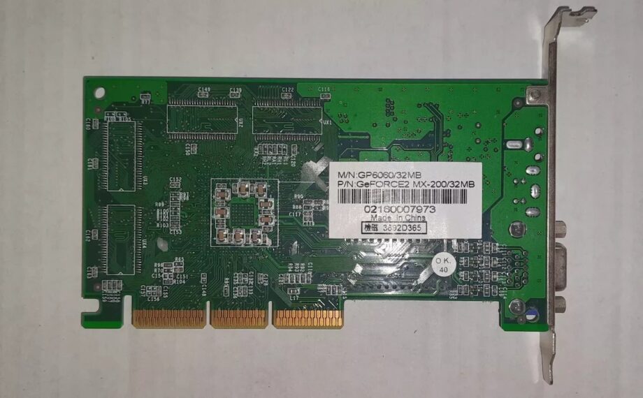 Sparkle GP6060/32MB , Geforce2 MX-200/32MB, PCB: SP6800 REV:G3 AGP Video Card