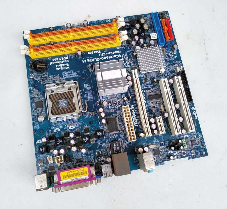 ASRock 4Core1600-GLANM Rev 102 LGA775 SiS 671FX Motherboard - 4Core1600-GLAN-M-R102