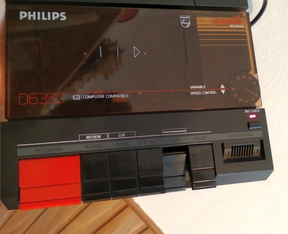 PHILIPS D635060 Casette Recorder Tape Deck Computer Compatible Variable Speed - D6350-60