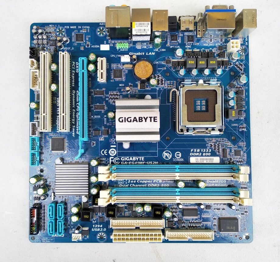 Gigabyte GA-EG41MF-US2H Rev 11 LGA775 Intel G41 Chipset Motherboard - GA-EG41MF-US2H-R11