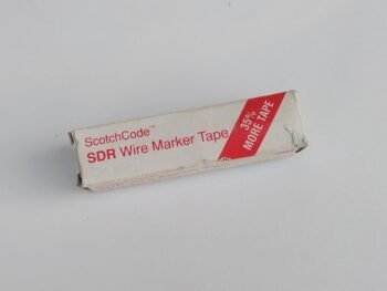 3M ScotchCode SDR Wire Marker Tape 546mm x 335m Black on White - 3M-ScotchCode