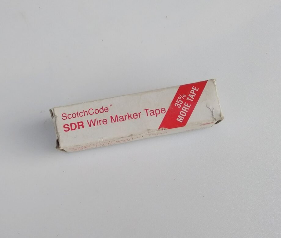 3M ScotchCode SDR Wire Marker Tape 546mm x 335m Black on White - 3M-ScotchCode