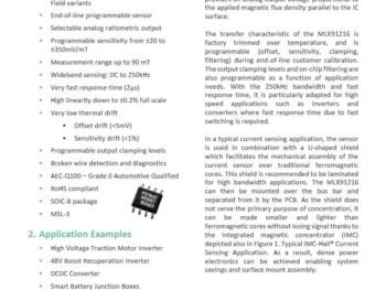 Melexis MLX91216LDC-ACV Hall Current Sensor SO8 automotive