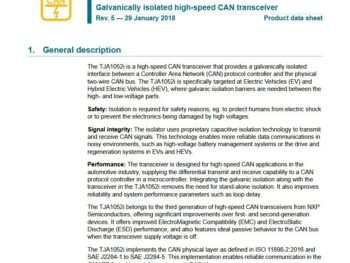 NXP TJA1052IT2 High-Speed CAN Transceiver 5V SO8 Automotive AEC-Q100