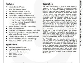 onsemi FAN3224 FAN3224TUM1X-F085 Dual Low-Side Driver 8-SOIC