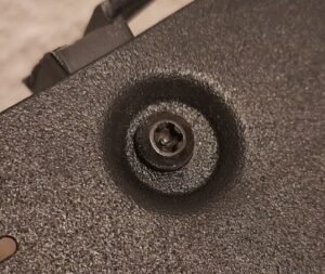 Security screw found in the Nokia d-box satellite receiver